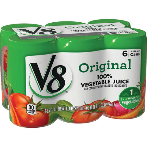 V8 Original 100 Percent Vegetable Juice, 5.5 Ounce -- 48 per case