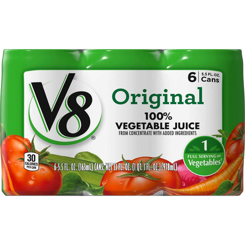 V8 Original 100 Percent Vegetable Juice, 5.5 Ounce -- 48 per case