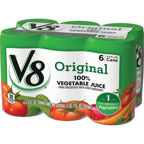 V8 Original 100 Percent Vegetable Juice, 5.5 Ounce -- 48 per case
