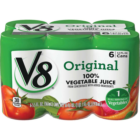 V8 Original 100 Percent Vegetable Juice, 5.5 Ounce -- 48 per case