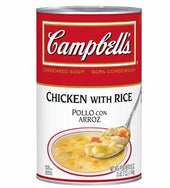 Campbells Condensed Chicken Soup w/ Rice - 50 oz. can, 12 per case
