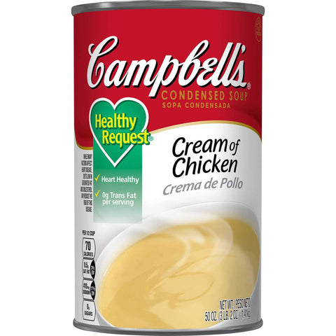 Campbells Healthy Request Cream Chicken Soup - 50 oz. can, 12 per case