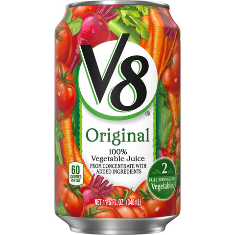 Campbells Soup V8 100 Percent Vegetable Juice, 11.5 Ounce Can -- 24 per case.