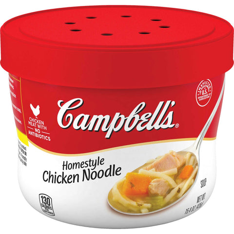 Campbells Homestyle Chicken Noodle Pasta Soup, 15.4 Ounce -- 8 per case.