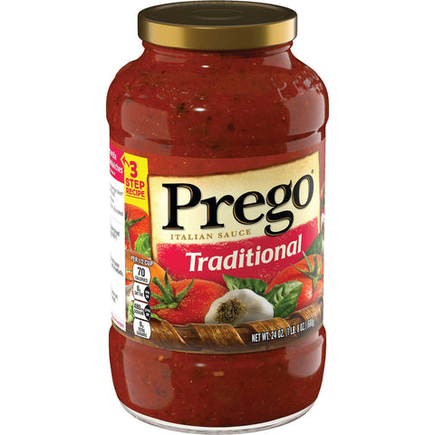 Prego Traditional Italian Pasta Sauce, 24 Ounce -- 12 per case