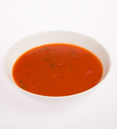 Campbells Select Harvest Frozen Condensed Tomato Basil Soup - 4 lb. tray, 3 per case