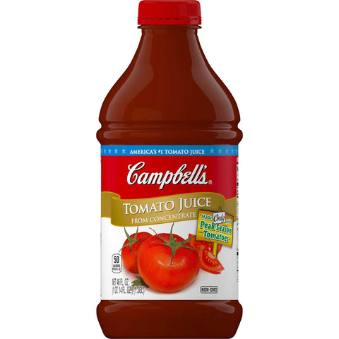 Campbells Tomato Juice, 46 Fluid Ounce -- 6 per case.