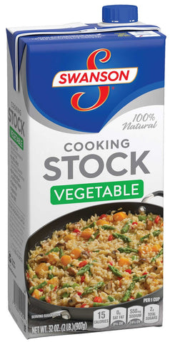 Swanson Vegetable Cooking Stock, 32 Ounce -- 12 per case
