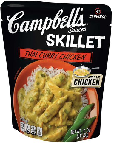 Campbells Thai Curry Chicken Skillet Sauce, 11 Ounce Pouch -- 6 per case