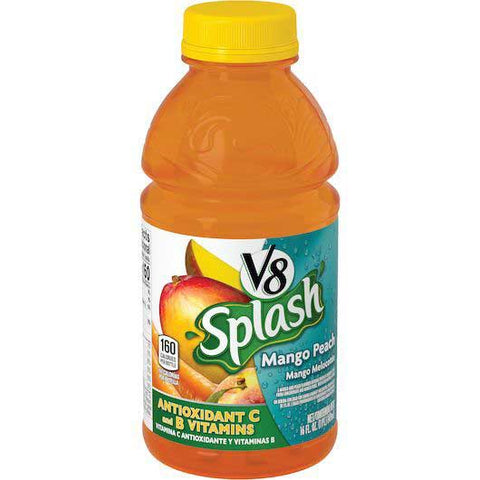 V8 Mango Peach, 16 Fluid Ounce -- 12 per case