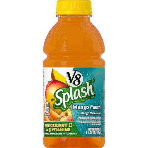 V8 Mango Peach, 16 Fluid Ounce -- 12 per case
