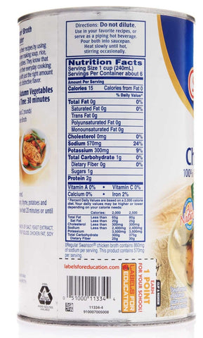 Swanson Natural Goodness Chicken Broth, 49 Ounce -- 12 per case