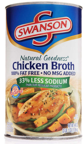 Swanson Natural Goodness Chicken Broth, 49 Ounce -- 12 per case