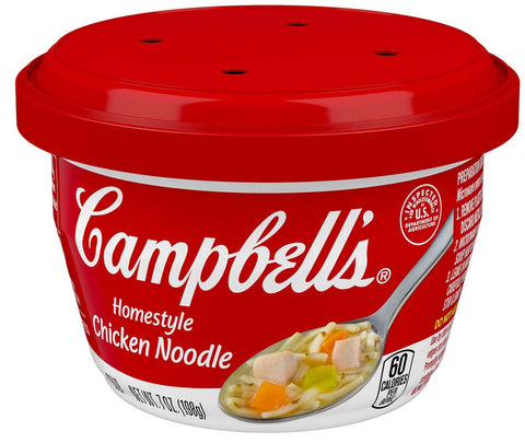 Campbells Homestyle Chicken Noodle Soup, 7 Ounce -- 6 per case