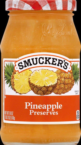 Smuckers Pineapple Preserves, 18 Ounce -- 12 per case.