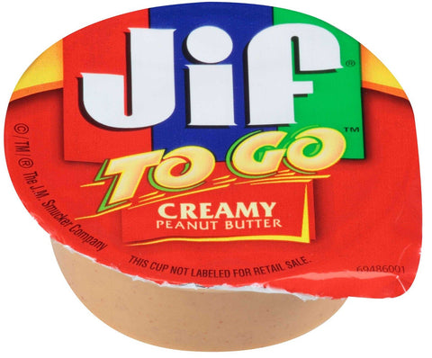 Jif To Go Creamy Peanut Butter Cup, 12 Ounce -- 6 per case