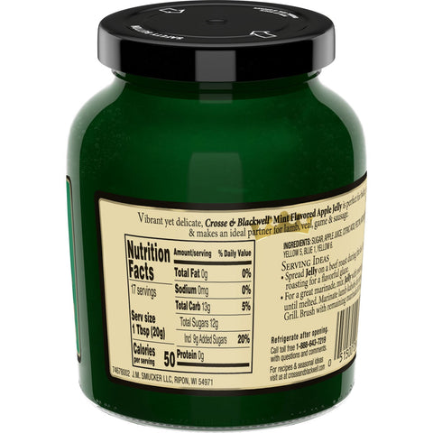 Crosse and Blackwell Mint Apple Jelly, 12 Ounce -- 6 per case.