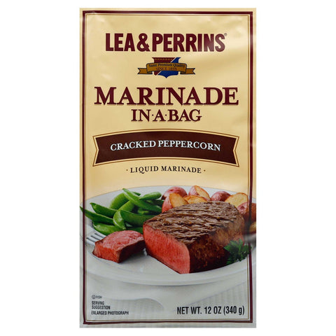 Lea and Perrins Cracked Peppercorn Marinade, 12 Ounce -- 10 per case.