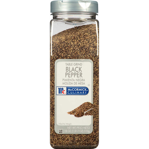 McCormick Culinary Table Grind Black Pepper, 18 oz. -- 6 per case