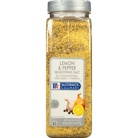 McCormick Culinary Lemon & Pepper Seasoning Salt, 28 oz. -- 6 per case
