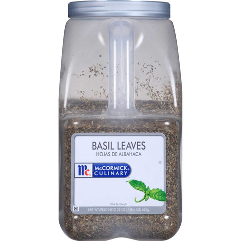 McCormick Culinary Basil Leaves, 22 oz. -- 3 per case