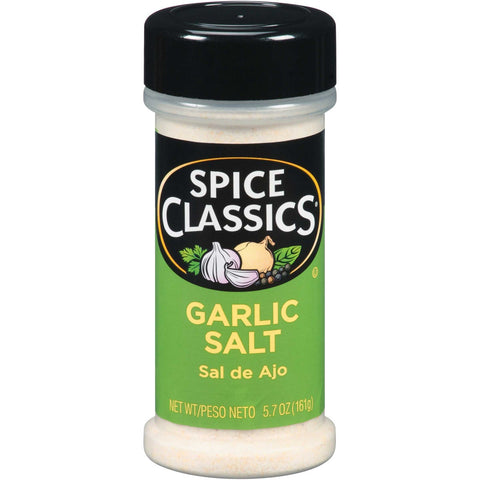 Spice Classics Garlic Salt, 5.7 Ounce -- 12 per case.