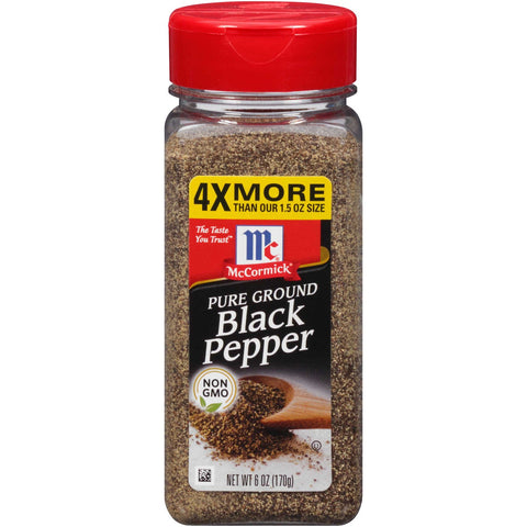 Mccormick Bulk Ground Black Pepper, 6 Ounce -- 6 per case.