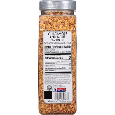Mccormick Guacamole nad More Seasoning, 21.5 Ounce -- 6 per case