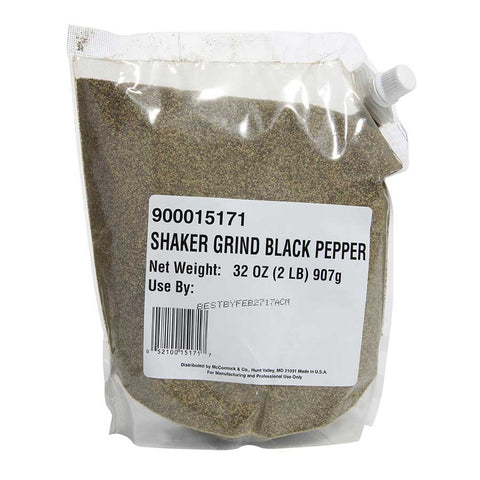 Mccormick Seasoning Black Pepper, 2 Pound -- 8 per case.