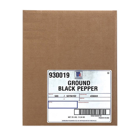 McCormick Culinary Pure Ground Black Pepper, 25 lbs.