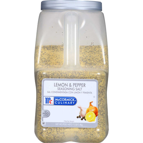 McCormick Culinary Lemon & Pepper Seasoning Salt, 7.5 lbs. -- 3 per case