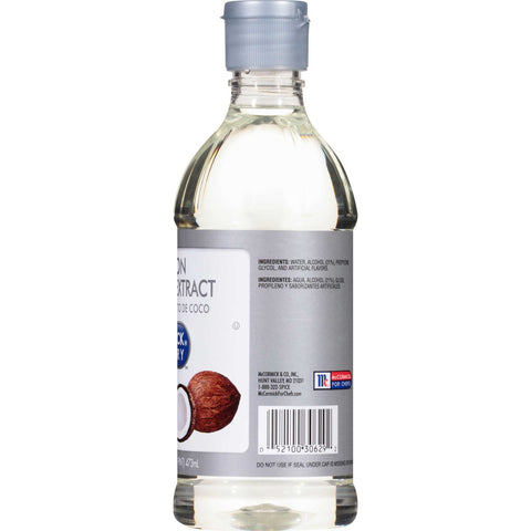 McCormick Culinary Imitation Coconut Extract, 16 Fluid Ounce -- 6 per case