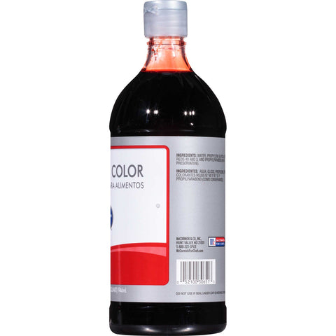 McCormick Culinary Red Food Coloring, 32 oz. -- 6 per case