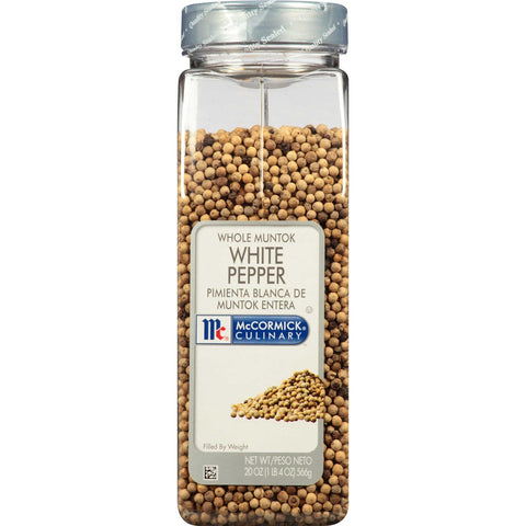 McCormick Culinary Whole White Pepper, 20 oz. -- 6 per case