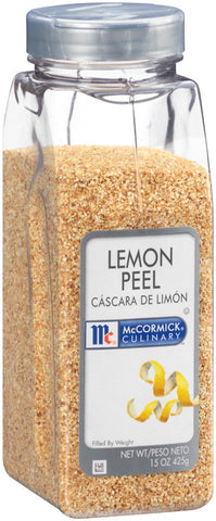 McCormick Culinary Lemon Peel, 15 oz. -- 6 per case