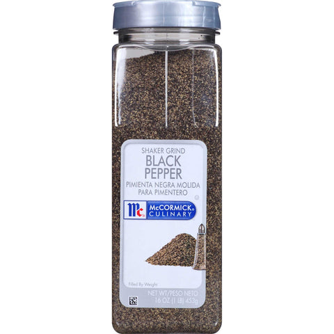 McCormick Culinary Shaker Grind Black Pepper, 16 oz. -- 6 per case