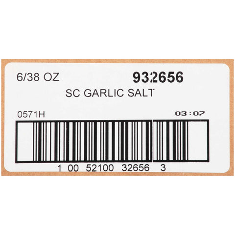 Spice Classics Garlic Salt - 38 oz. container, 6 per case