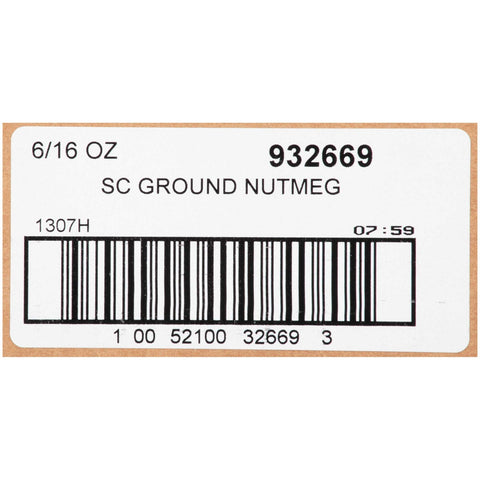 Spice Classics Ground Nutmeg - 1 lb. container, 6 per case