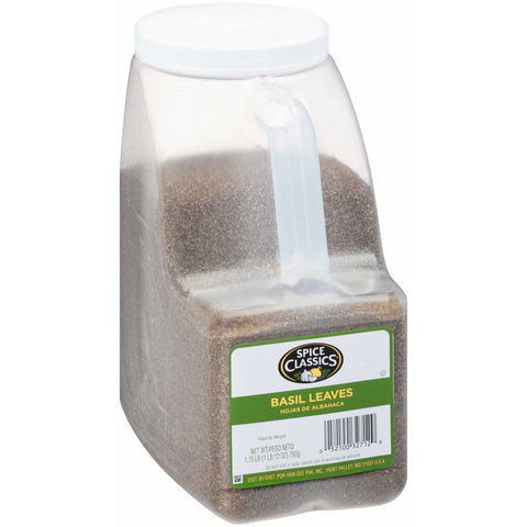 Spice Classics Basil Leaves - 1.75 lb. container, 3 Per case