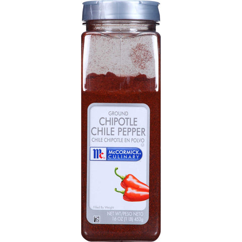 McCormick Culinary Ground Chipotle Chile Pepper, 16 oz. -- 6 per case