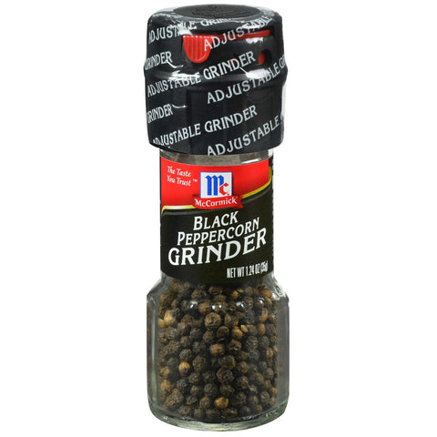 McCormick Culinary Black Peppercorn Grinder, 1.24 Ounce -- 36 per case