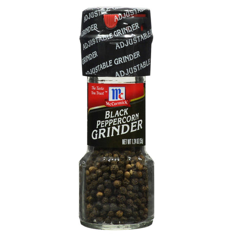 McCormick Culinary Black Peppercorn Grinder, 1.24 Ounce -- 36 per case
