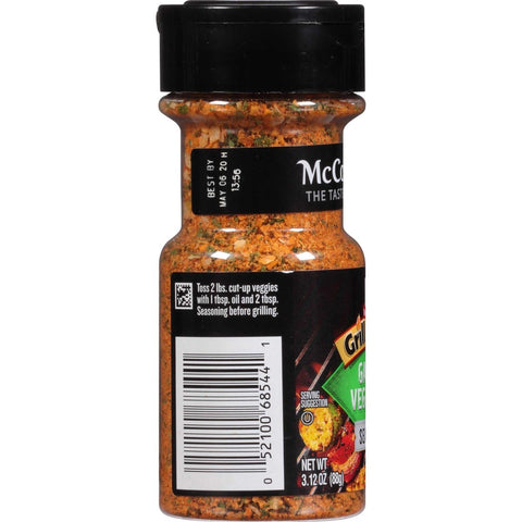 McCormick Grill Mates Garden Vegetable, 3.12 ounce jar -- 72 per case