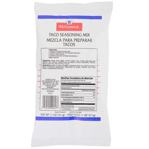 McCormick Culinary Taco Seasoning Mix, 9 oz. -- 6 per case