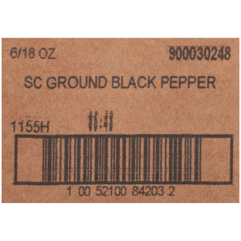 Spice Classics Ground Black Pepper - 18 oz. container, 6 per case