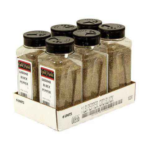 C.F. Sauer Foods Ground Pure Black Pepper, 1 Pound -- 6 per case.