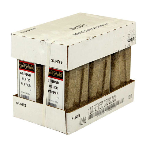 C.F. Sauer Foods Ground Pure Black Pepper, 1 Pound -- 6 per case.