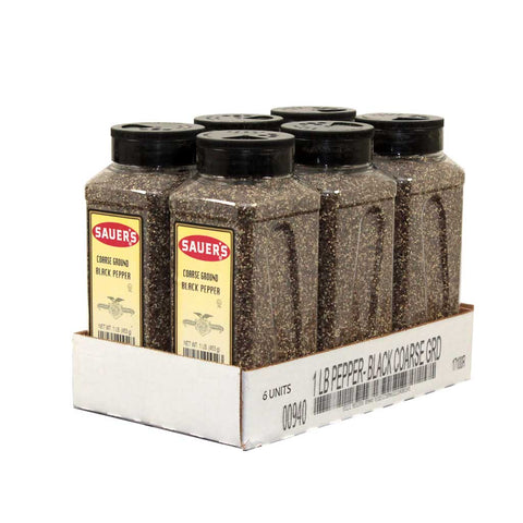Sauers Black Course Pepper, 1 Pound -- 6 per case.