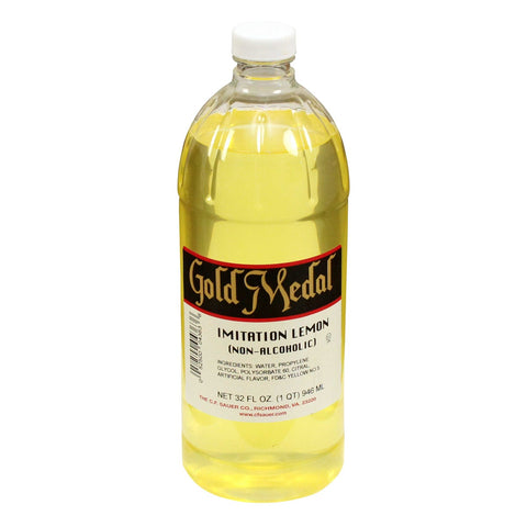 Gold Medal Imitation Lemon Extract -- 6 per case.