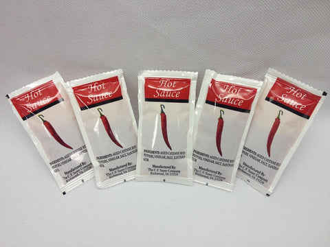 Commodity Dressing Hot Sauce, 7 Gram -- 200 per case.